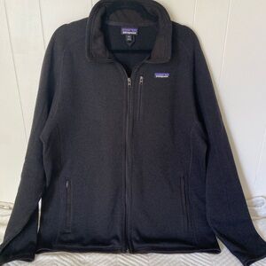 Patagonia Men's better sweater XXL Black Jacket full zip